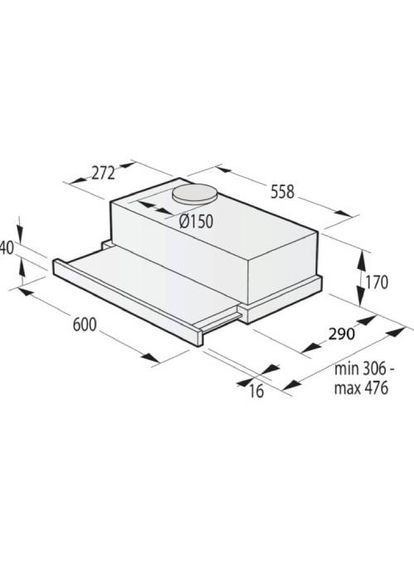 Вытяжка TH62E4BG Gorenje (308982990)