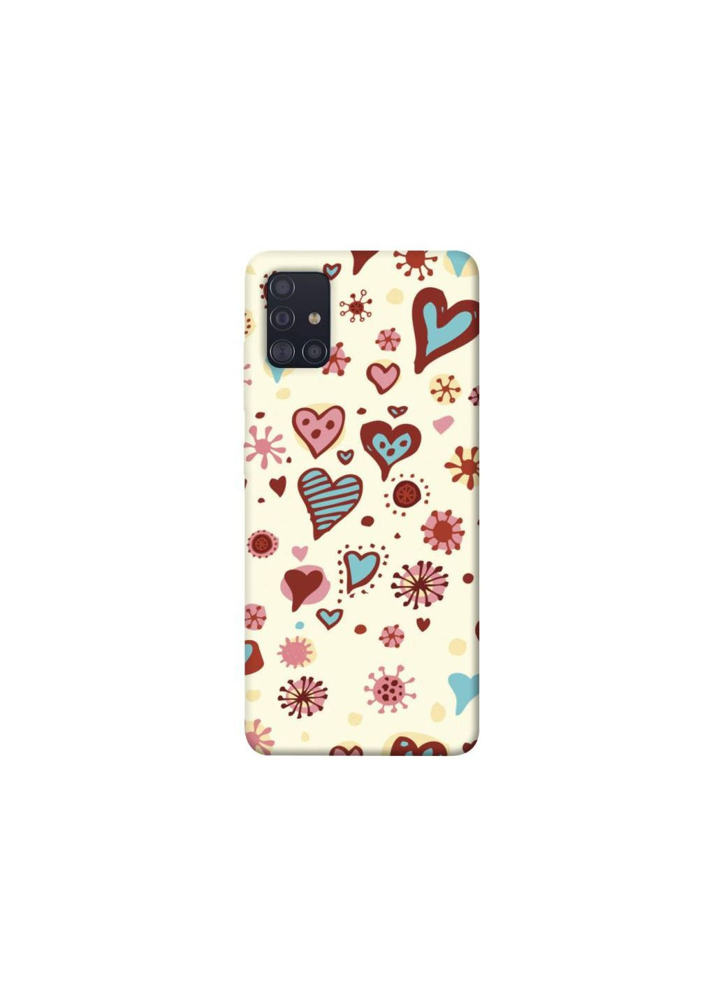 Чехол на Samsung Galaxy A51 Pretty hearts Frontalka (353323841)