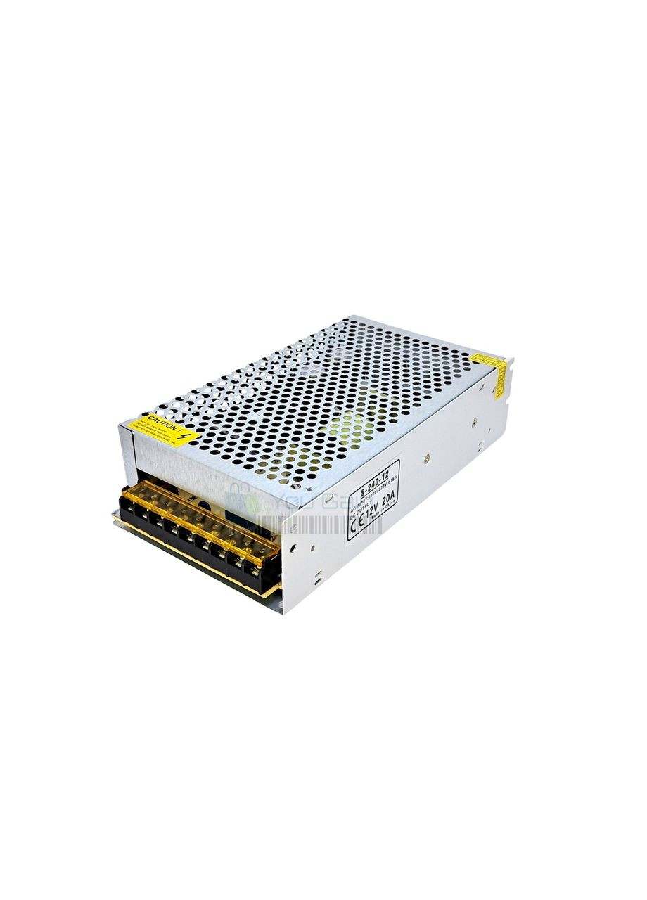 Импульсный блок питания 12В 20А (240 Вт) с пассивным охлаждением (TL494I) UKC (361067500)
