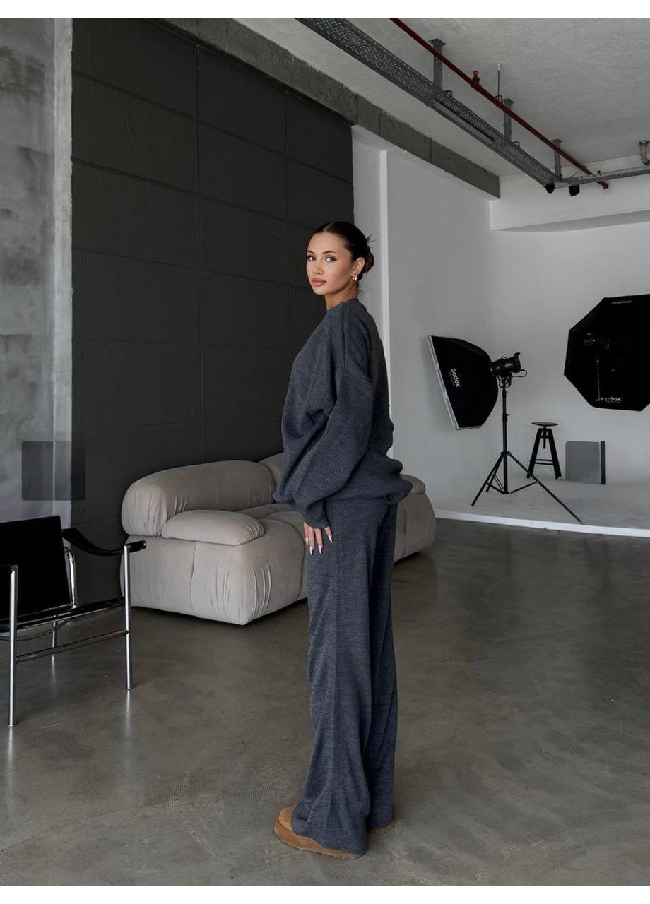 🍁 Затишний костюм з двосторонньої ангори 🍁Ознайомтеся з розмірною сіткою. GD/GL Модний простір (364965874)