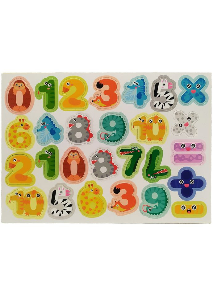 Деревянная Логическая игра "Математика" 58602 Bambi (336332702)