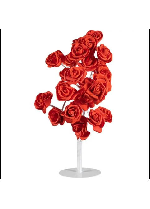 Настільний світильник у вигляді куща червоних троянд, висотою 45 см на 24 LED від мережі No Brand (322417484)