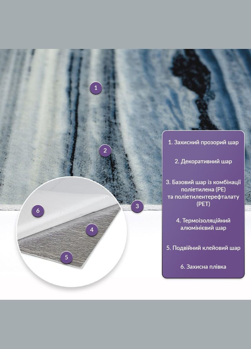 Самоклеящаяся стеновая PET плитка в рулоне 600*3000*2mm (D) SW-00002427 Sticker Wall (313401134)