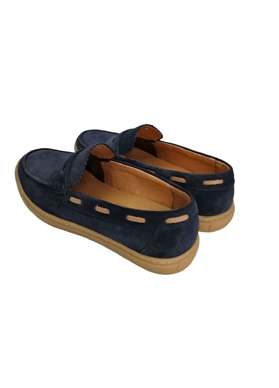 Синие мокасины (р) замша 0-2-2-am-395n-1-e-13 Arees Meniwa