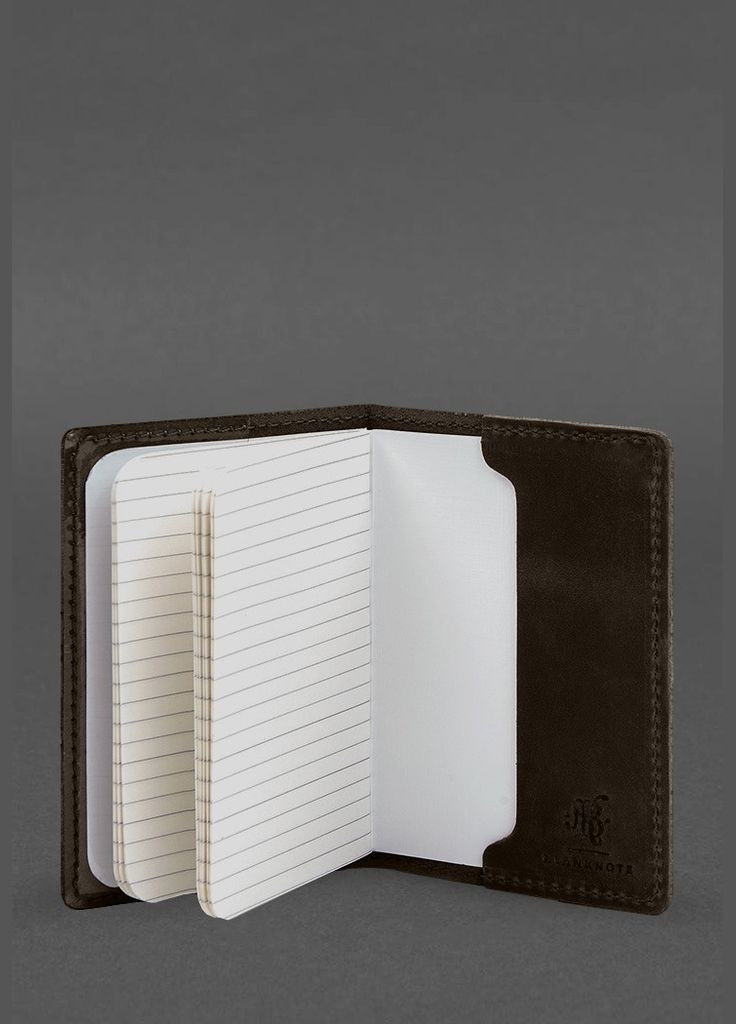 Кожаная обложка для военного билета офицера запаса 8.2, темно-коричневый Crazy Horse (A-028526) BlankNote (328961596)