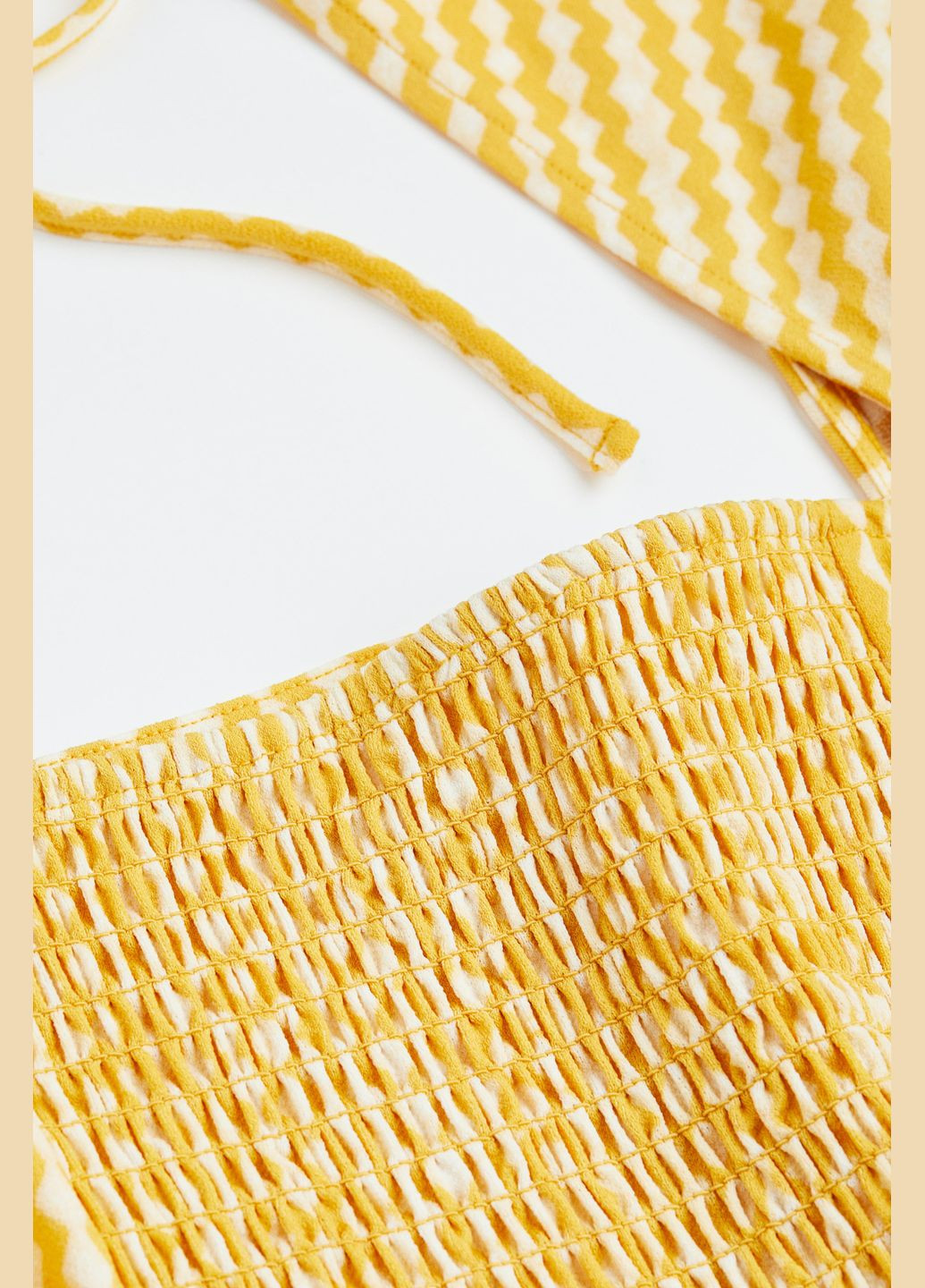 Желтое повседневный платье H&M однотонное