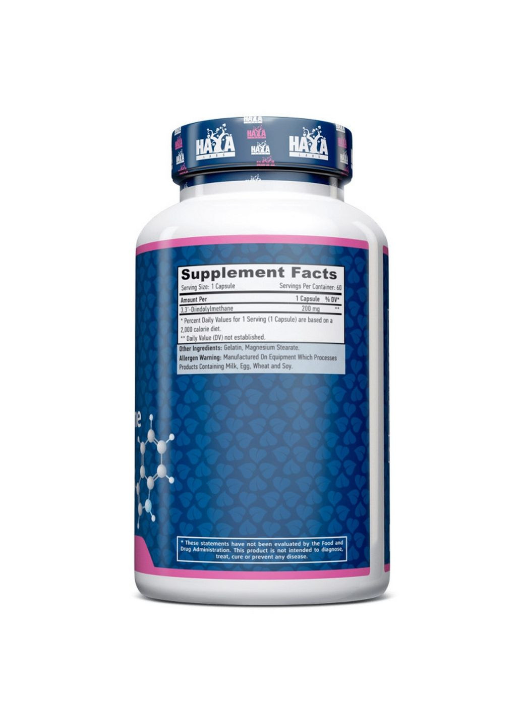 Натуральная добавка DIM 200 mg, 60 капсул Haya Labs (293481733)