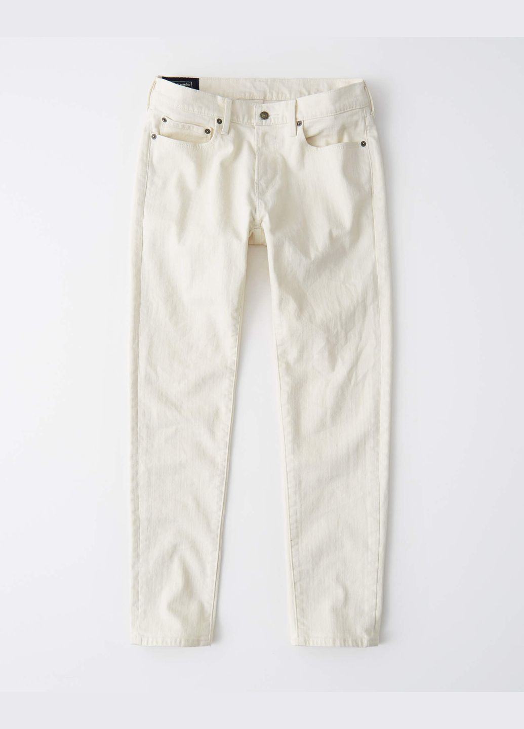Молочные демисезонные джинсы athletic skinny af8002m Abercrombie & Fitch