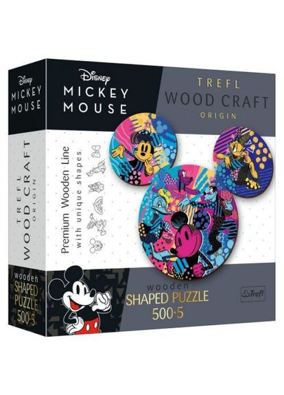 Пазли фігурні з дерева "Мікі Маус", 500 елем. Trefl (318016790)