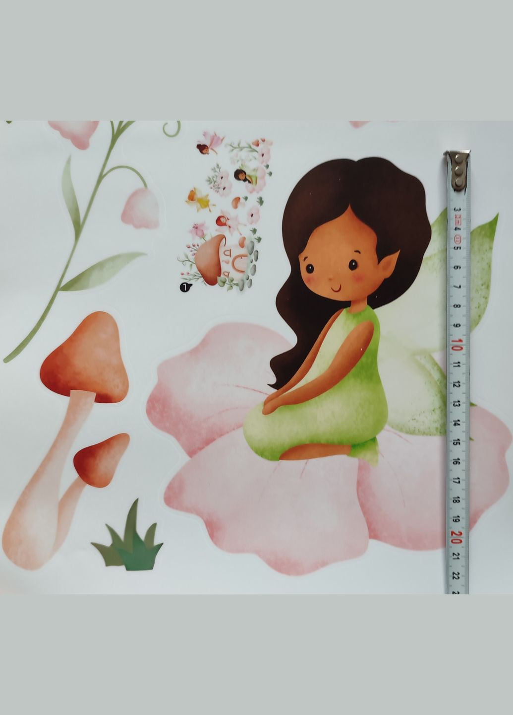 Наклейка на стіну BRUP Домик квіткових фей (лист 60 х 90 см) б421-2 No Brand (302241837)