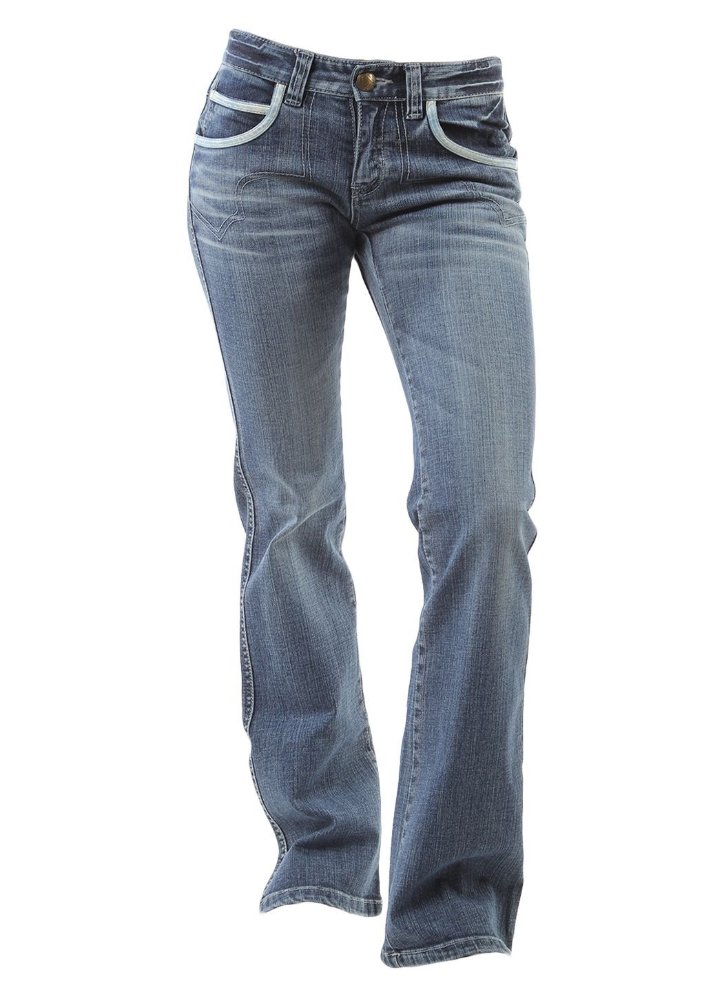Синие демисезонные джинсы AV-302 Синий 6th Avenue - (256870163)
