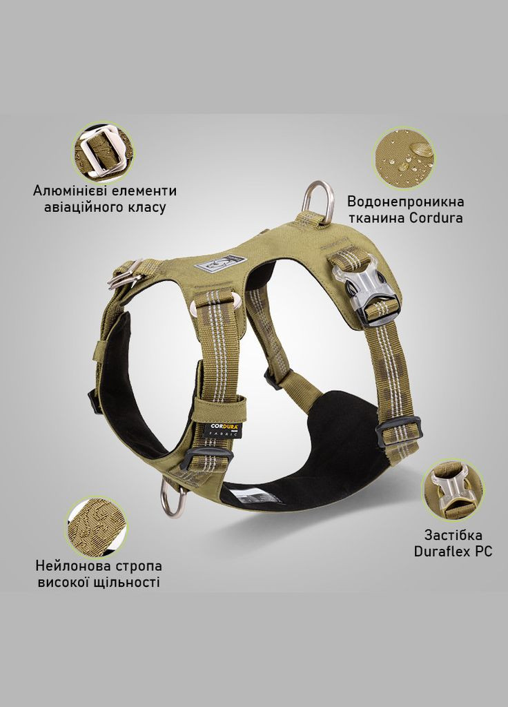 Шлея для собак TLH6282 из водонепроницаемой ткани Cordura, светоотражающая, Фиолетовый S Truelove (308862976)