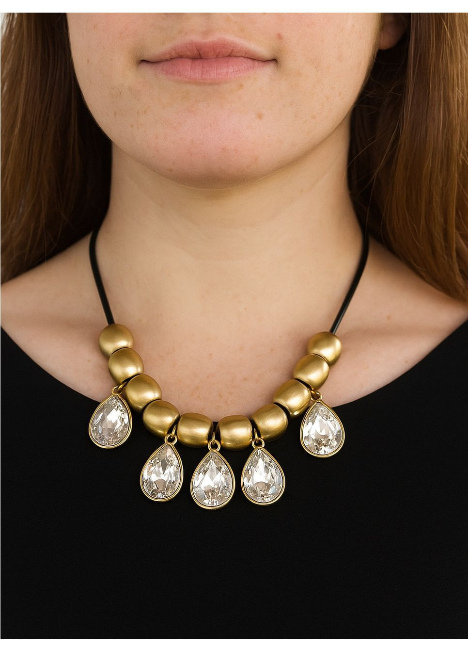 Ефектне кольє з кристалами, 2131 No Brand (365730714)