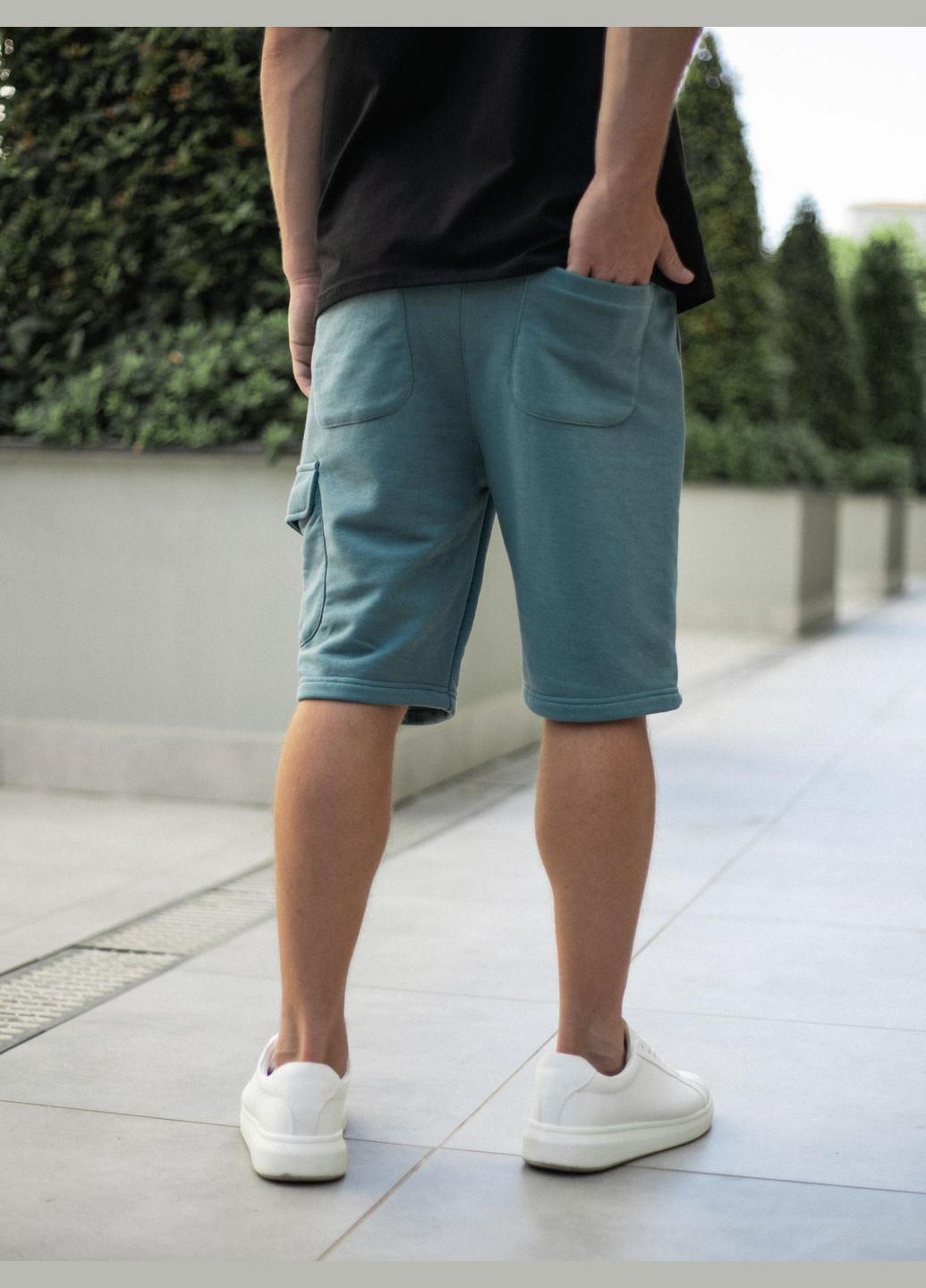 Шорти в спеку з кишенями збоку фірмові, брендовий виробник вільні функціональні літні м'ятний панг Intruder Relax (340715406)