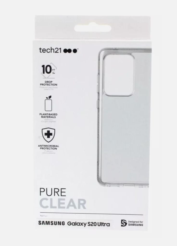 Фирменный противоударный чехол Pure SM для Samsung Galaxy S20 Ultra SM-G988 Tech21 (322195520)