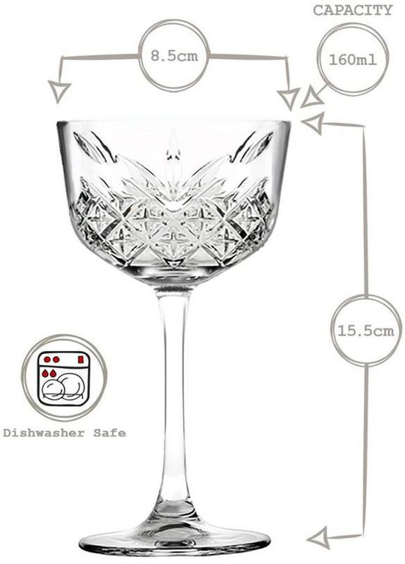 Набір 4 келихи Timeless 160мл коктейльні фужери Pasabahce (339779226)