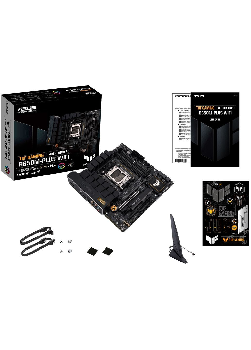 Материнcька плата TUF GAMING B650M-PLUS WIFI sAM5 B650 4xDDR5 M.2 HDMI DP WiFi BT mATX Asus (314749216)