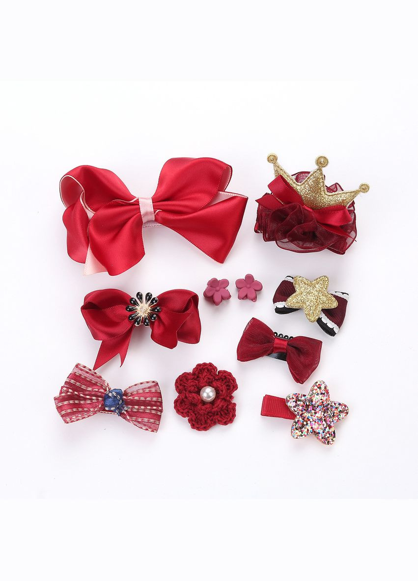 Набор украшений на 10 шт. Заколки для девочки. Заколки для волос. Аксессуары для волос Набор без подарочной упаковки No Brand (317183426)