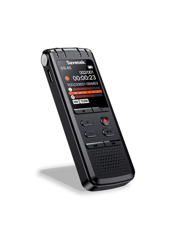 Професійний цифровий диктофон з шумозаглушенням та лінійним входом GS-R58, 8 Гб пам'яті (101148-8) Savetek (346600274)