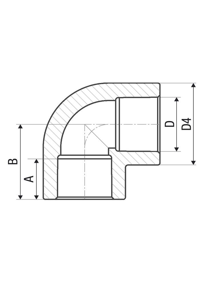 Угольник 90° PP-r 32 мм ITAL (316095159)