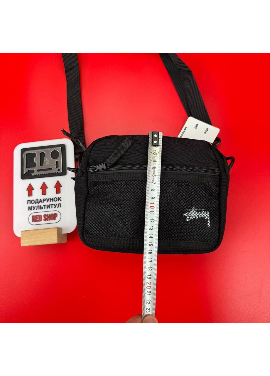 Сумка через плече Месенджер Стусі барсетка чорна Чоловіча міська сумка Стейсі No Brand (361668658)