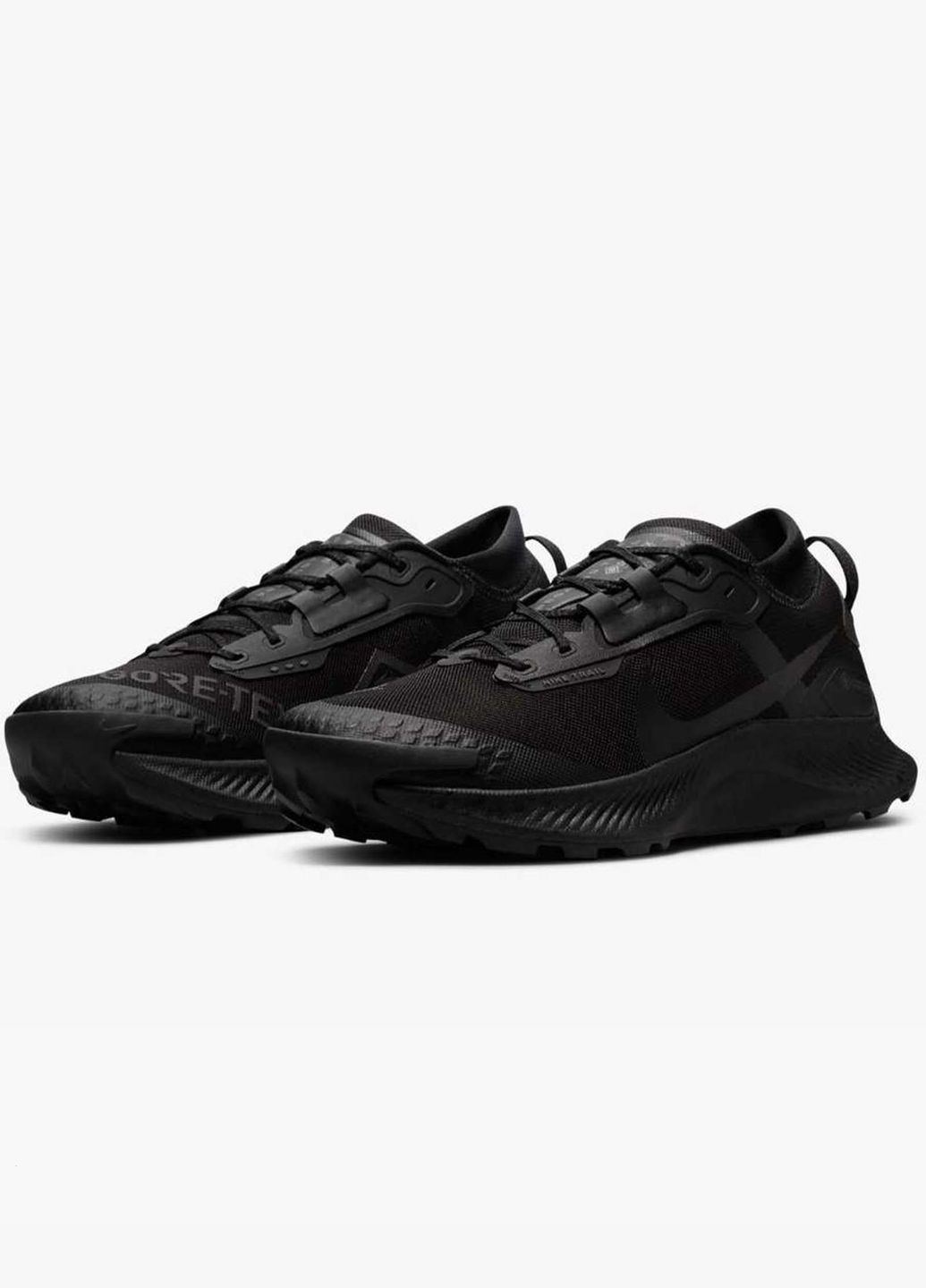 Черные всесезонные мужские кроссовки pegasus trail 3 gtx dc8793-001 весна-осень текстиль синтетика мембрана черные Nike