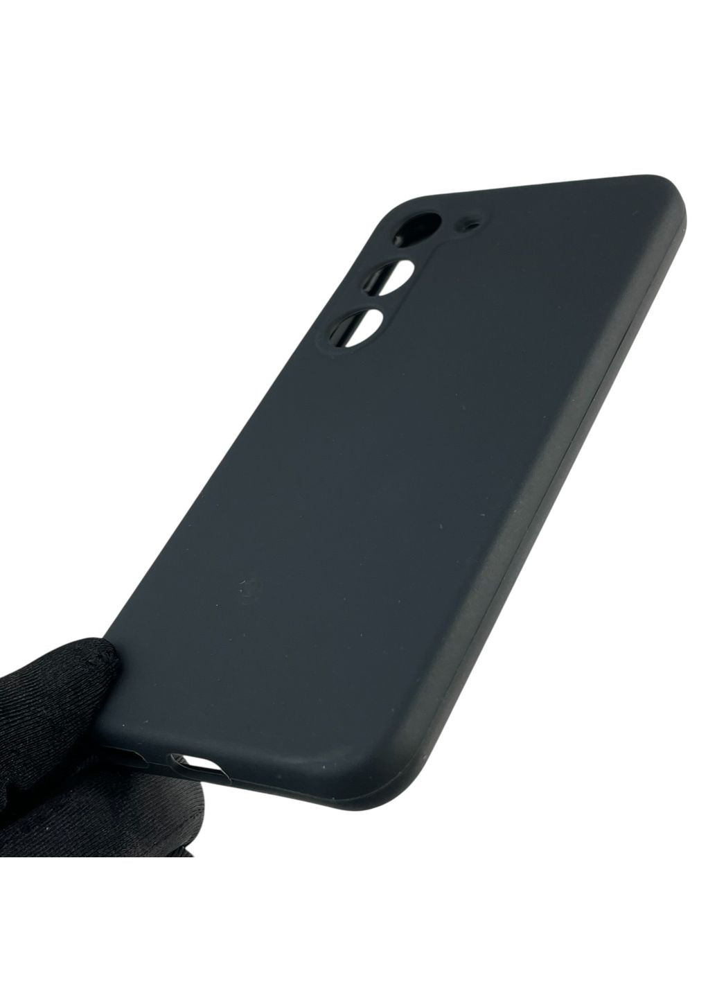 Чехол для Galaxy S23 (SM-S911B) силиконовый с микрофиброй нескользящий на самсунг с23 черный Samsung (366387165)