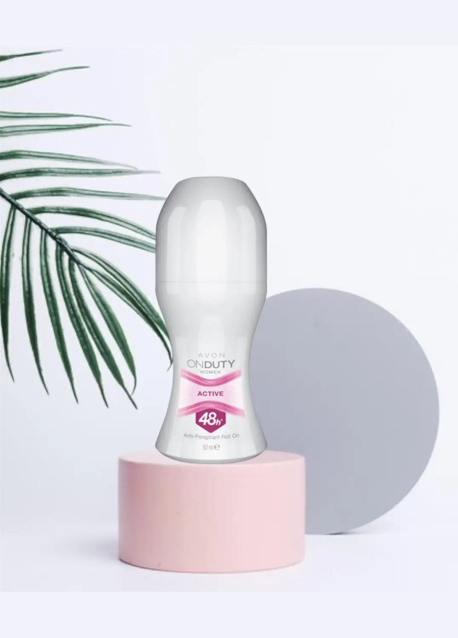 Кульковий дезодорант - антиперспірант On duty Активний захист 48 годин Avon (365437219)