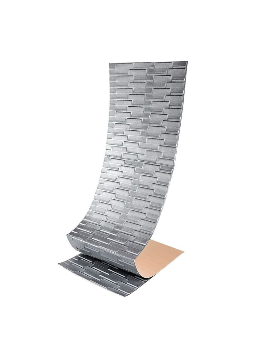 Самоклеящаяся 3D панель кладка серебро 19600x700x5мм SW-00001365 Sticker Wall (316100968)