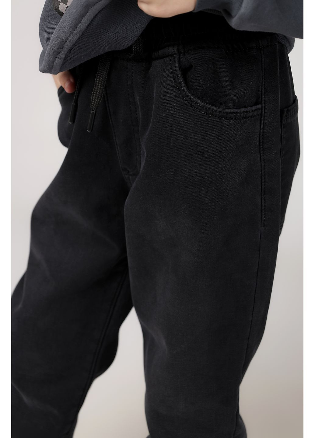 Джинси carrot для хлопчика колір темно-сірий CB-00286566 Yuki (368296057)