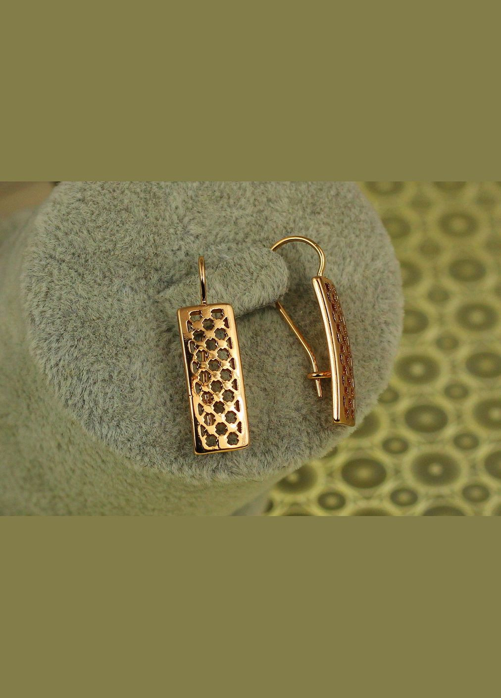 Сережки Сповідь 2.7 см золотисті Xuping Jewelry (317269298)