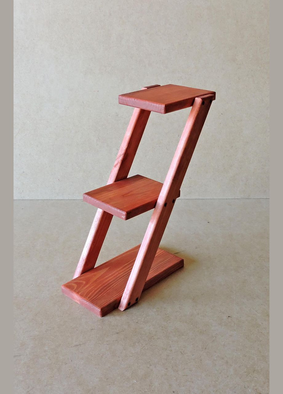 Подставка для цветов из дерева Авиньон коралл (ЦВП-000103) No Brand (328225933)