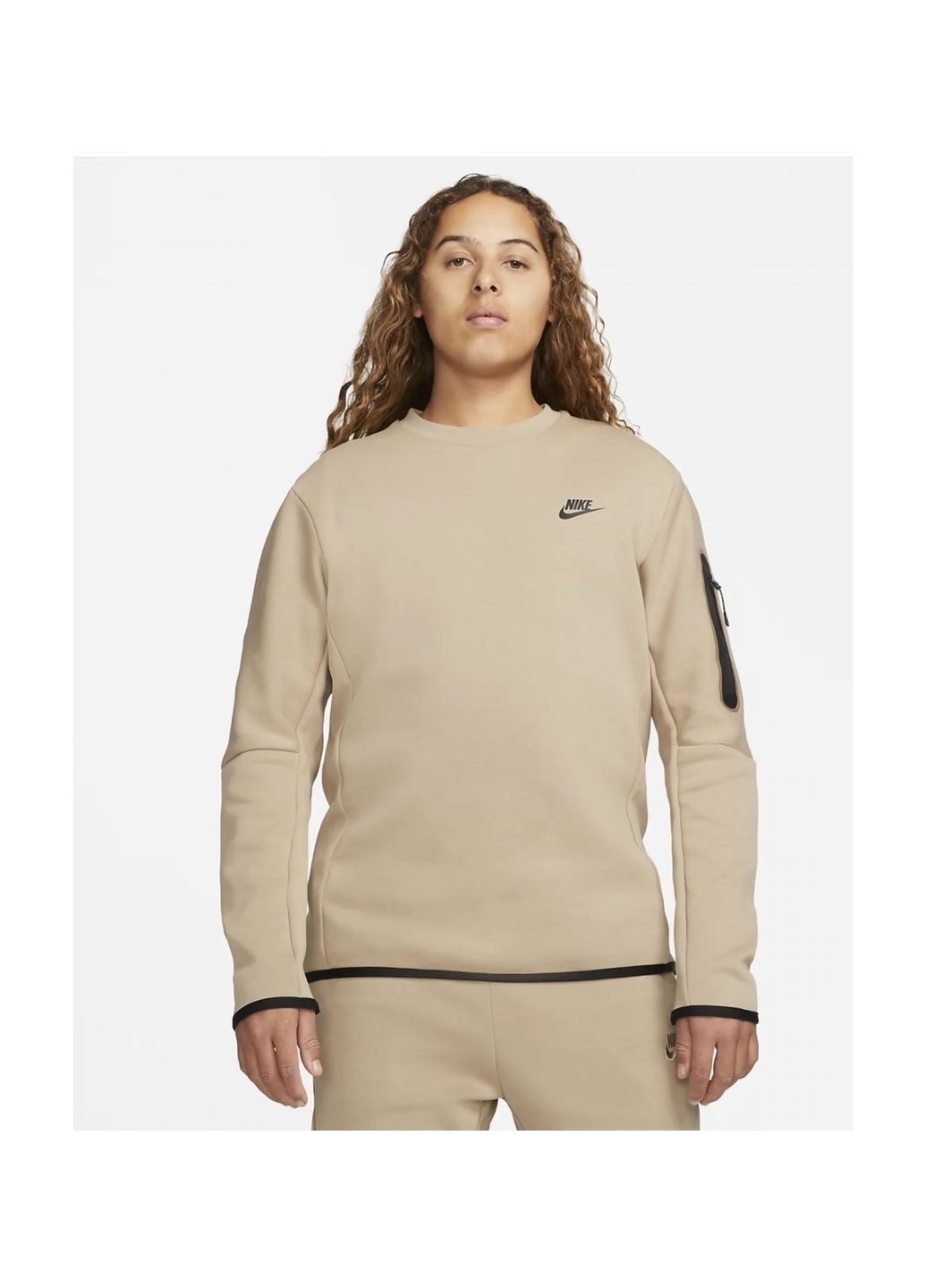 Світшот чоловічий Sportswear Tech Fleece Beige Cu4505-247 Nike (365961893)