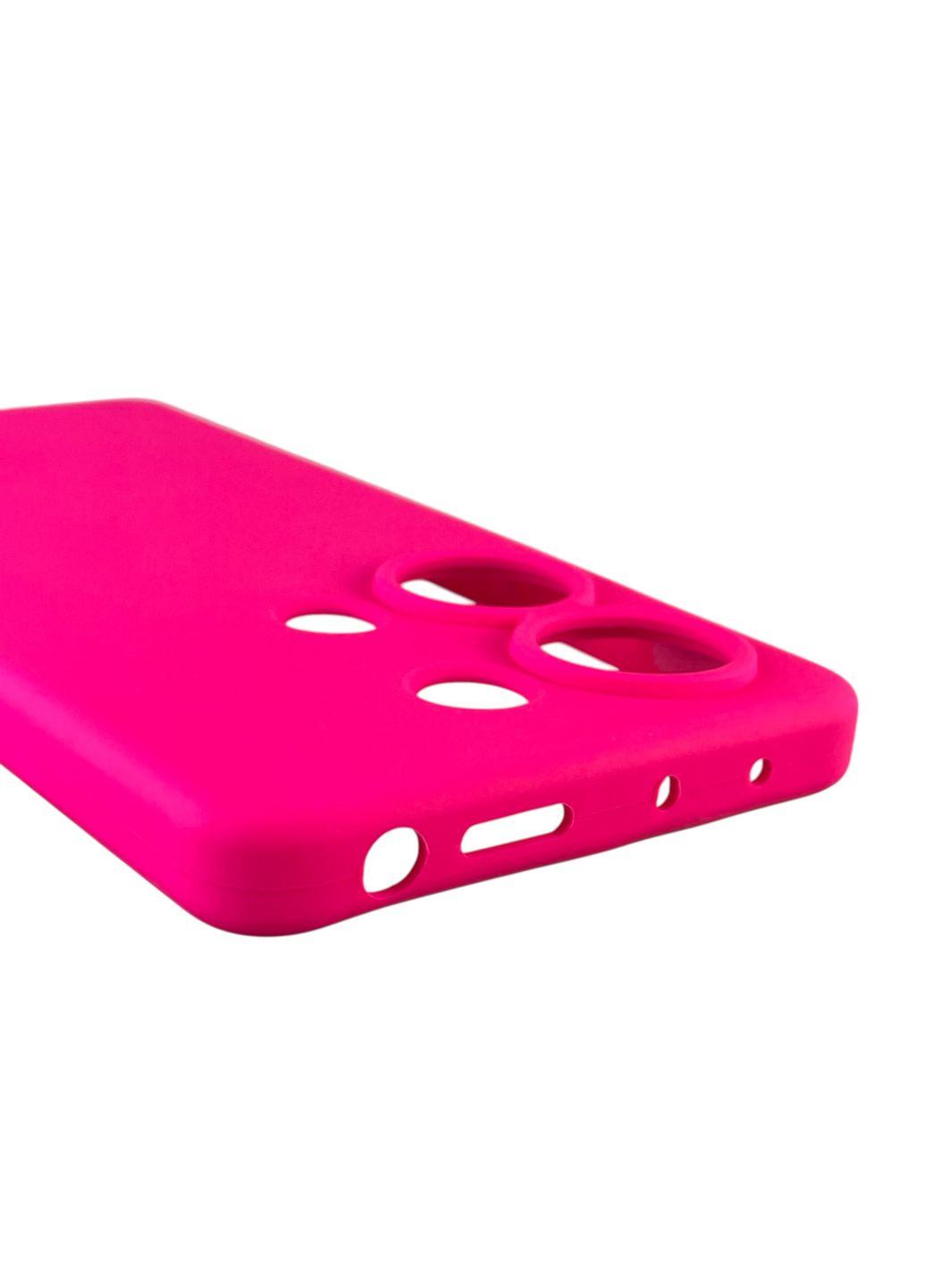 Чохол для Redmi Note 13 Pro 4G силіконовий з мікрофіброю нековзний на сяомі редмі нот 13 про 4г малиновий Xiaomi (366388782)