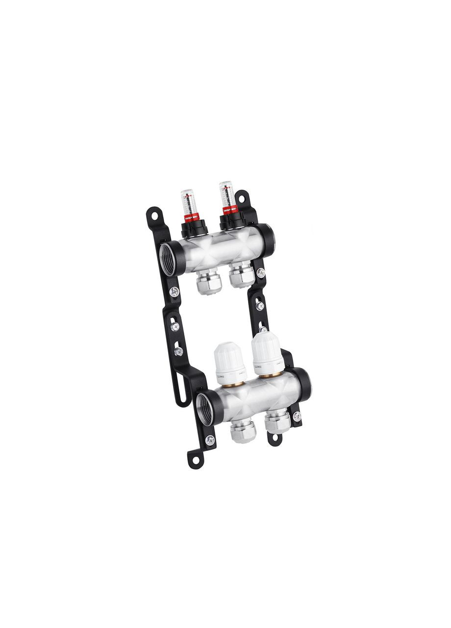 Коллектор в сборе "Classic" на 2 выхода G1" с евроконусами, нержавеющая сталь STA (332963924)