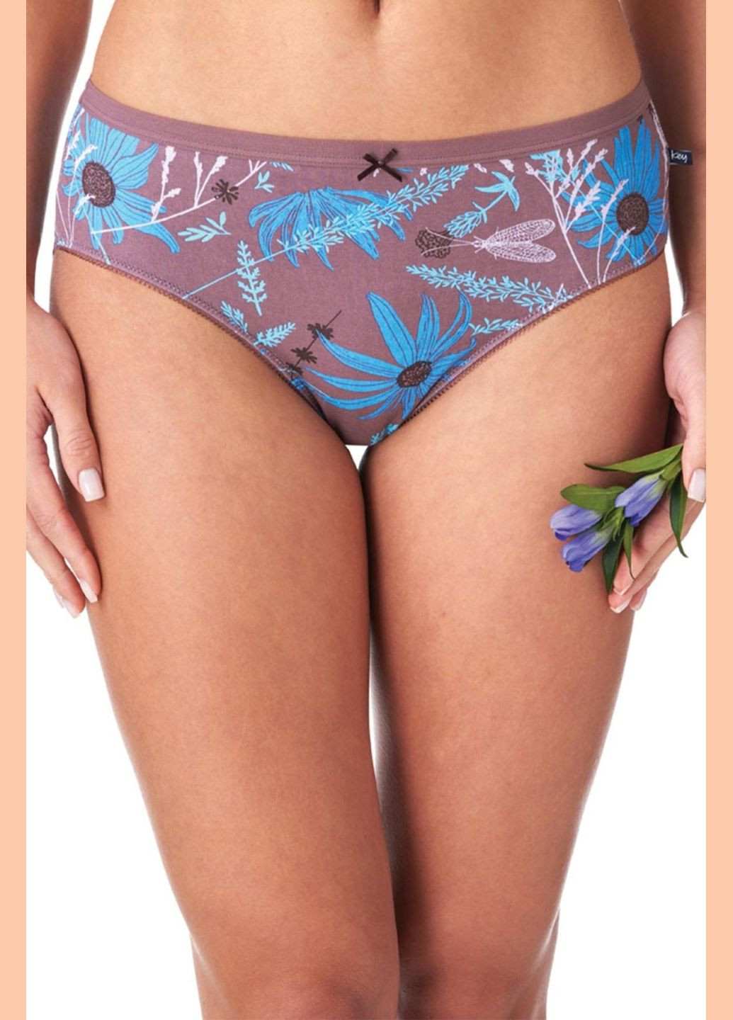 Хлопковые трусики слип Key LPC 538 B23 violet (299004045)