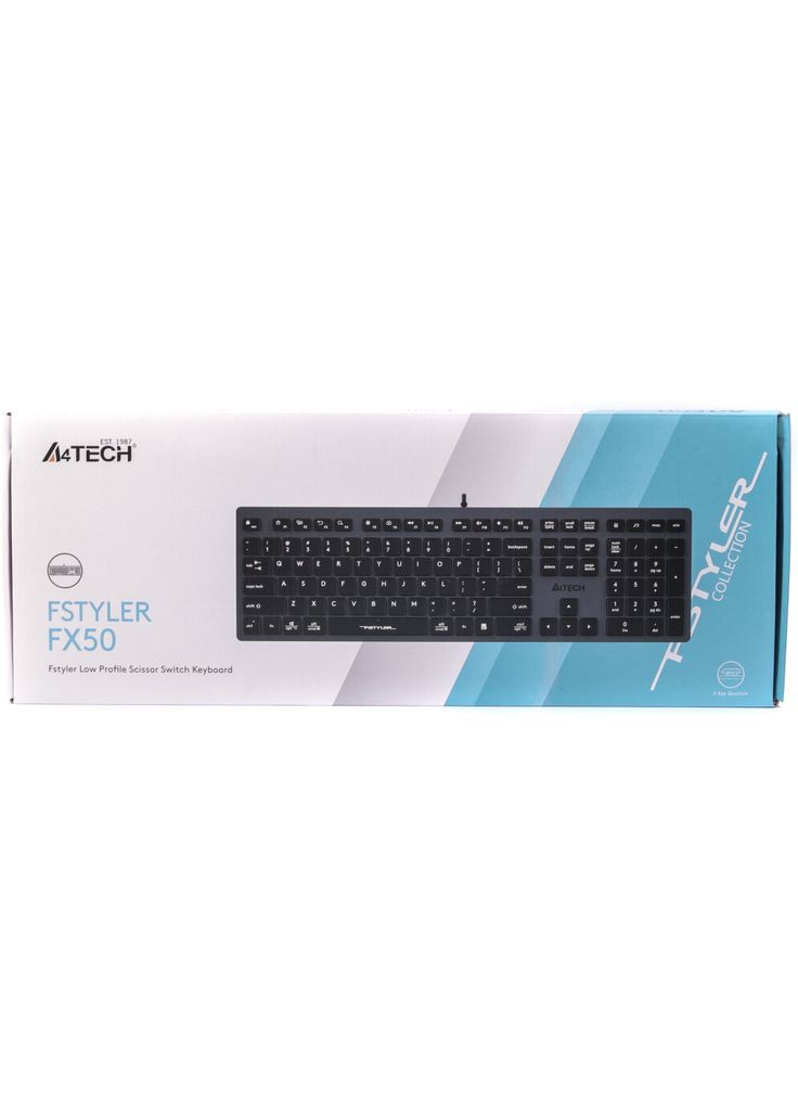 Клавіатура FX50 USB Grey A4Tech (280941106)