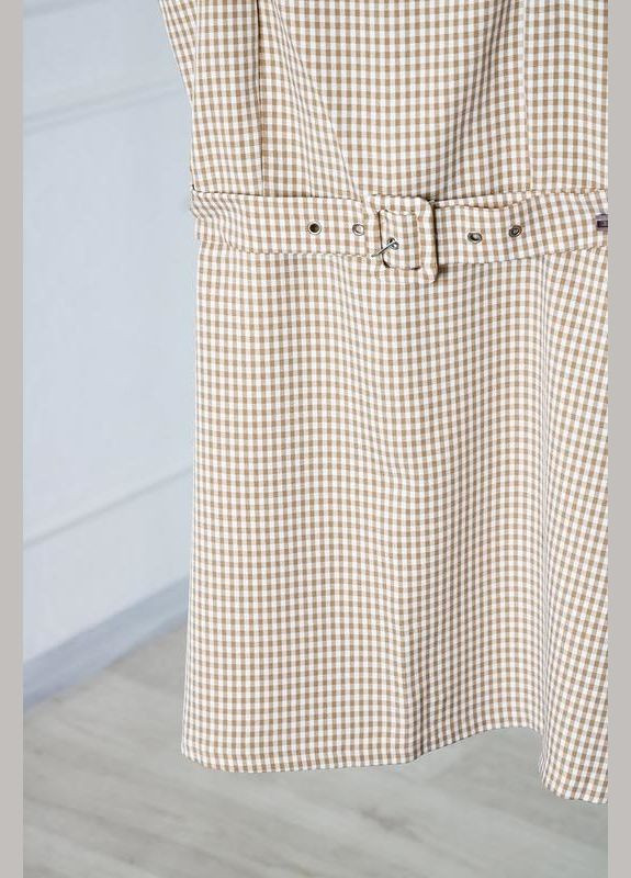 Комбінована міні-сукня з поясом Pull & Bear в клітинку