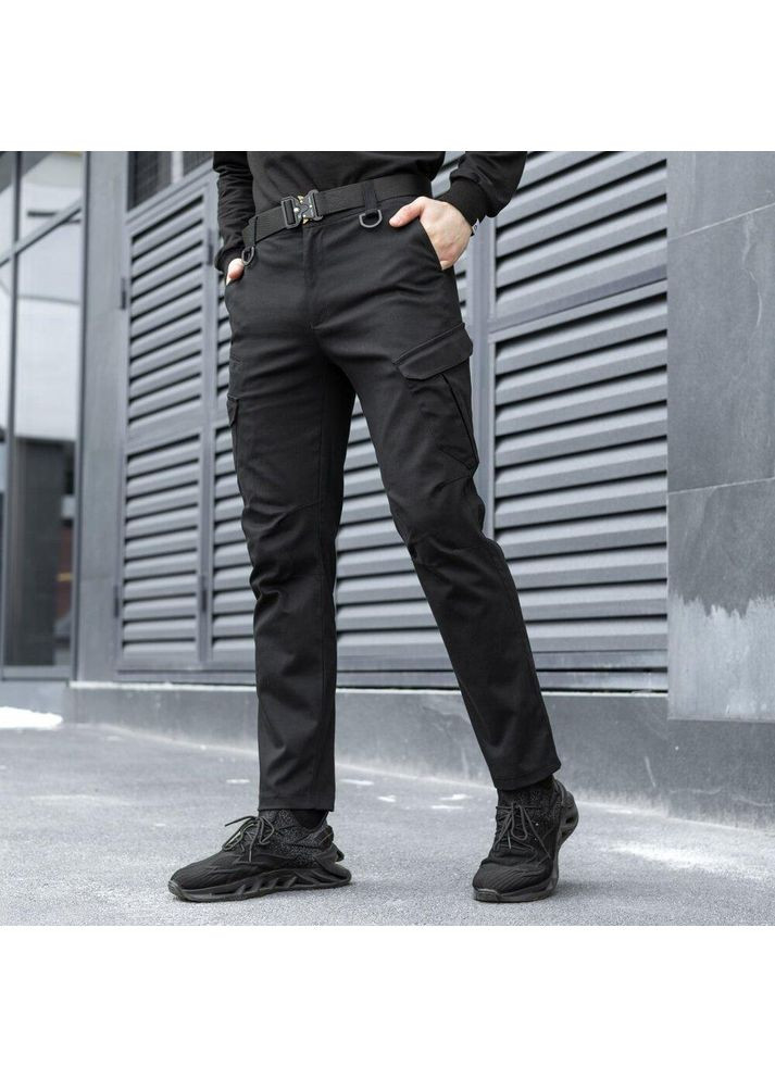 Армейские штаны Карго 6 карманов черные No Brand (355464315)