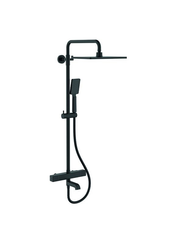 Душевая колонна с термостатическим смесителем KB57011-05 (Цвет черный) (KR4725) KOER (315151981)