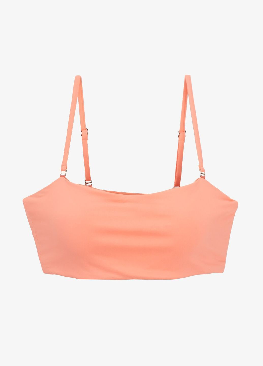 Коралловый демисезонный купальник однотонный верх женский 2850-2-k коралловый shop (2000990920546) On me