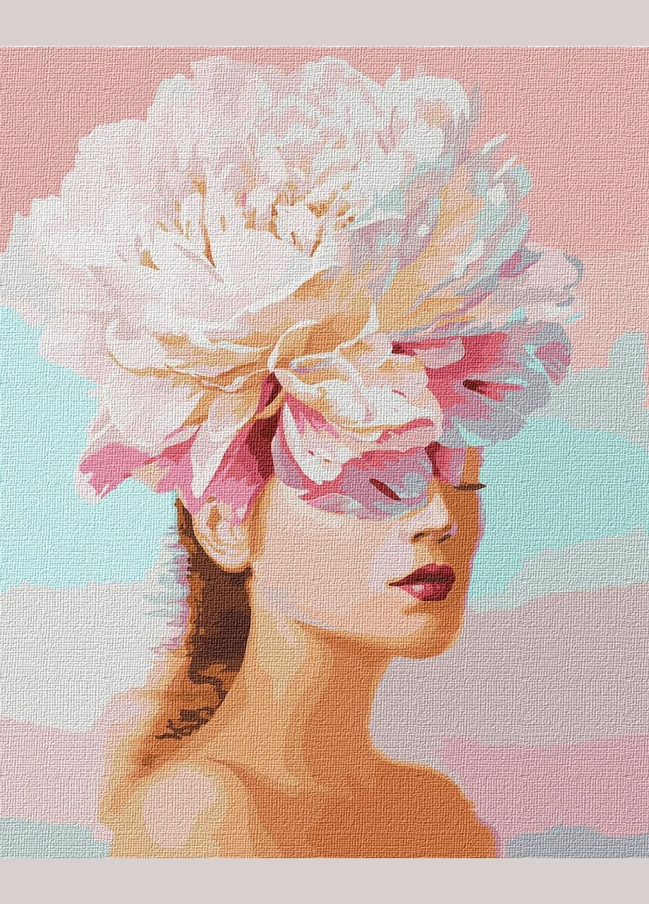 Картина по номерам Люди "Цветочные мысли" 40*50 см KHO 4765 Ідейка (362534487)