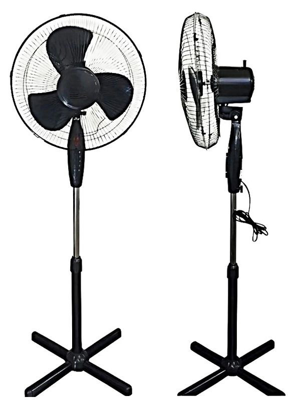 Подвійний комплект підлогових вентиляторів FS40-5 з трьома рівнями швидкості чорний (2104618617) No Brand (351363083)