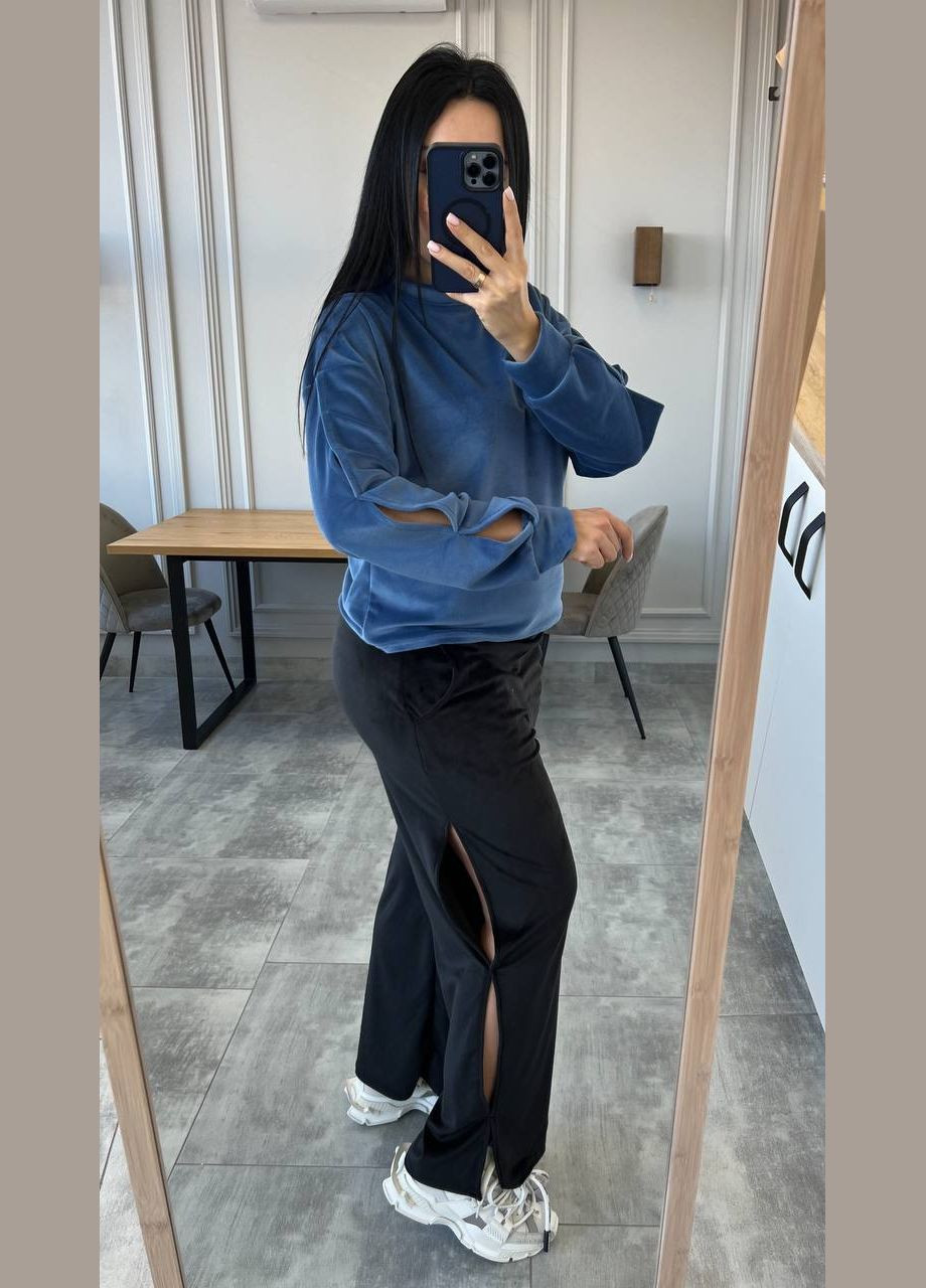 Жіночий велюровий костюм з прорізами Україна (331605940)