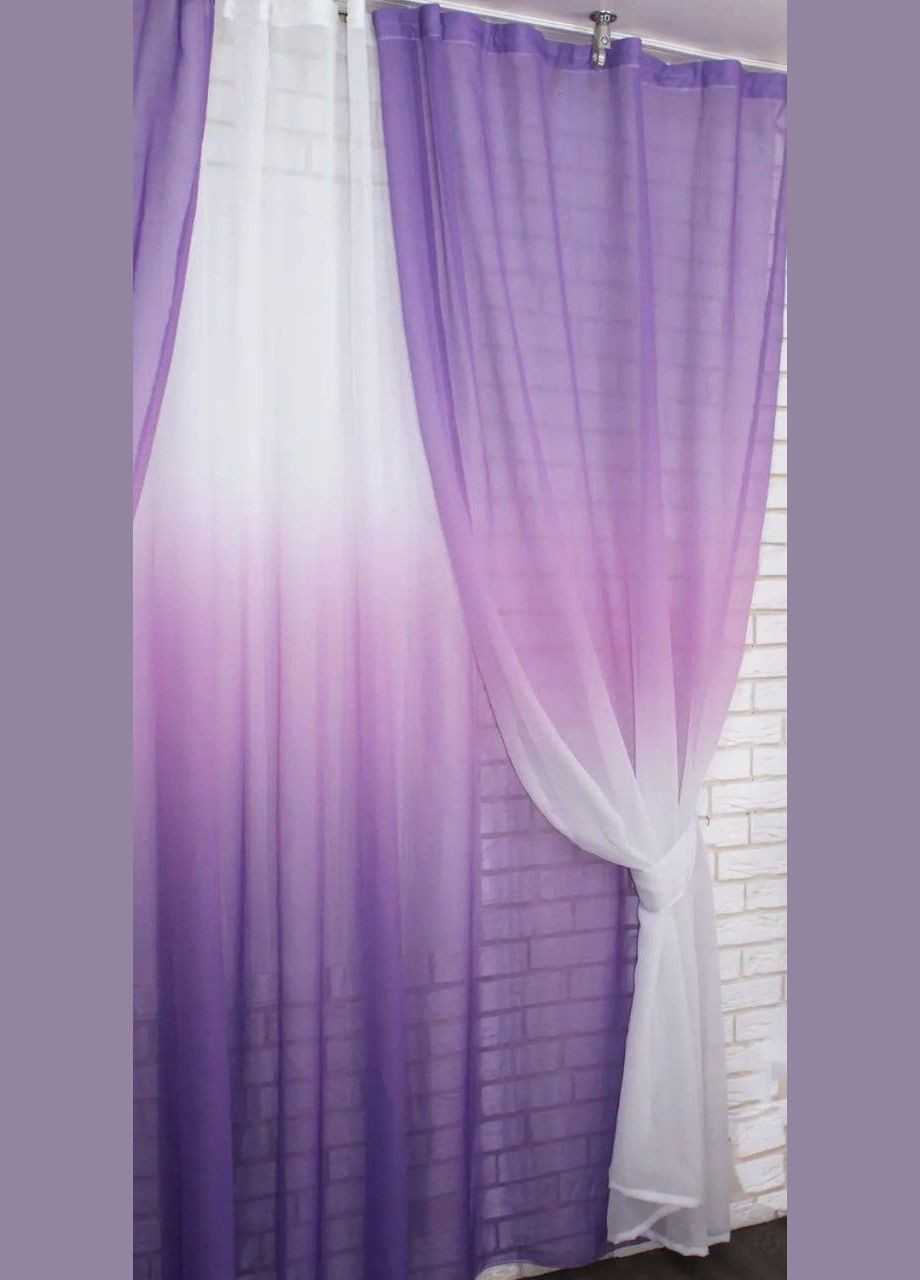 Набор шторы и тюль Жёлтый 1 шт 3х2,5 м + 2 шт 1х2,5 м (П4К-031дк 518тВ-5) No Brand (306633677)