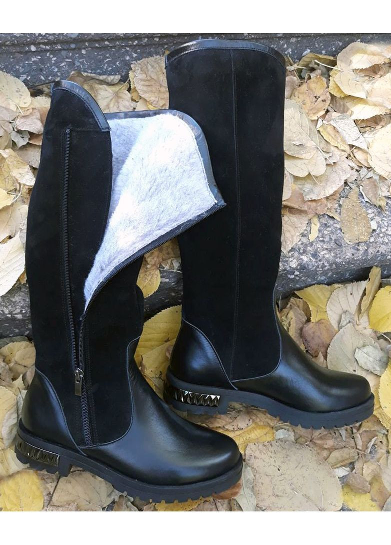 Зимові чобітки з натуральної замші. Alisa Gold (363320107)