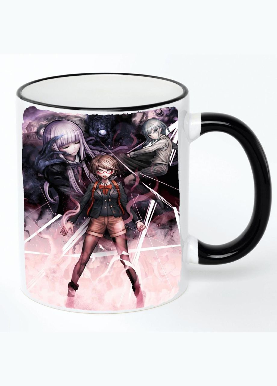 Чашка Данганромпа Аниме #018 (кружка, кружка) Белая с черной ручкой 330 мл No Brand (322715492)