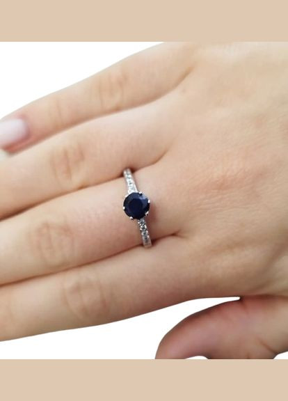 Кольцо серебряное с сапфиром R-502 Shatlen Каблучка (346488824)