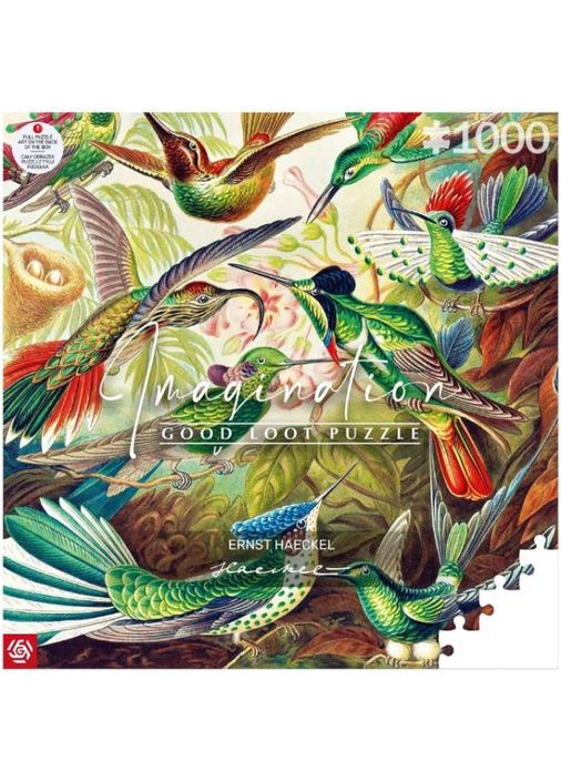 Пазли Good Loot Imagination: Ernst Haeckel Hummingbirds/Kolibry 1000 ел (5908305246794) GoodLoot (323238630)