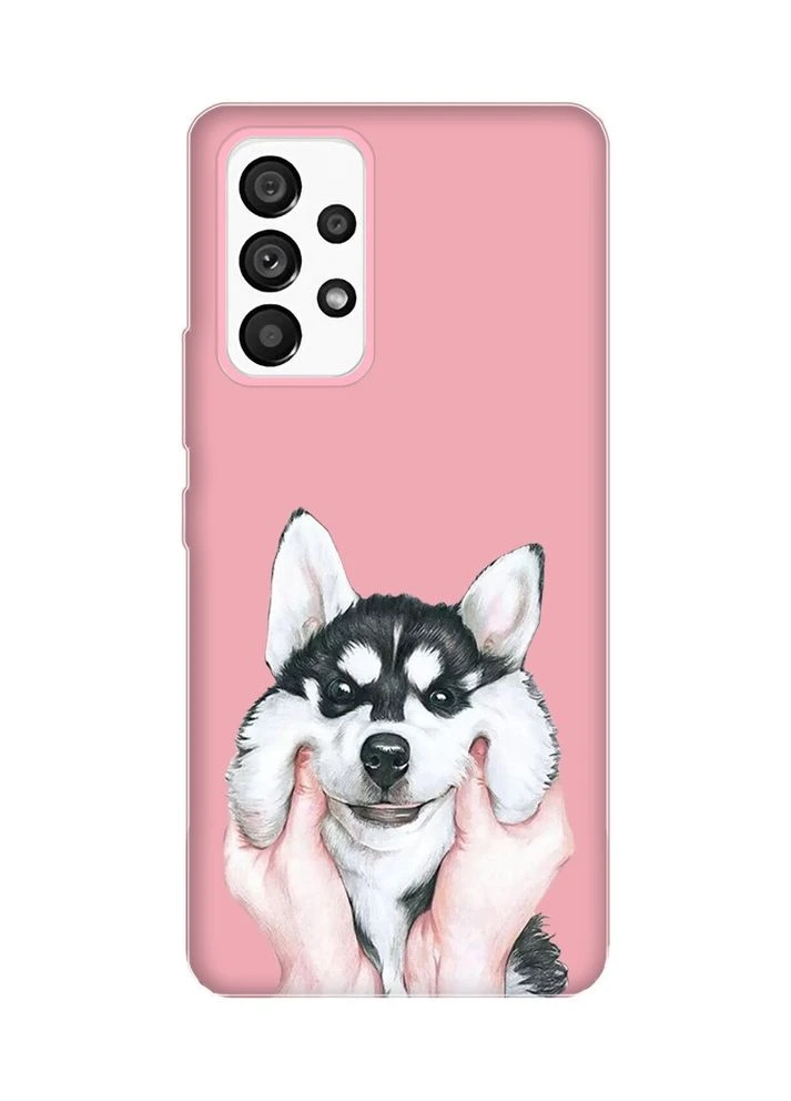 Матовий рожевий чохол на Samsung Galaxy A53 4G/5G:: Мордочка (принт 121) Creative (360658464)